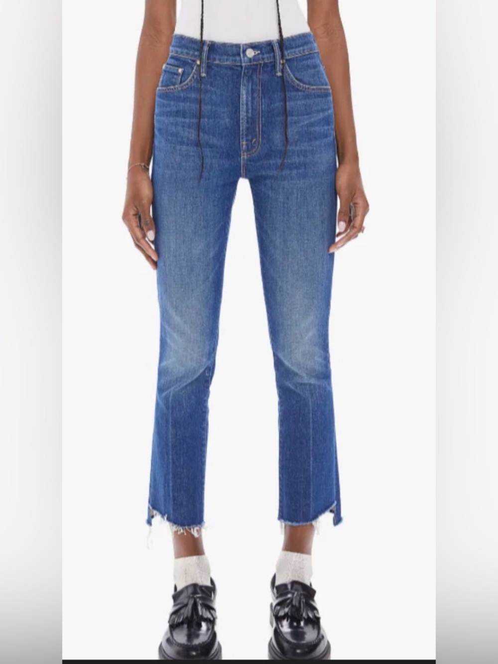 MOTHER INSIDER CROP STEP FRAY IN BAD REPUTATION size 29